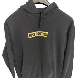 Nike Sportswear Just Do It Fleece Sweatshirt Hoodie Mens Large Black